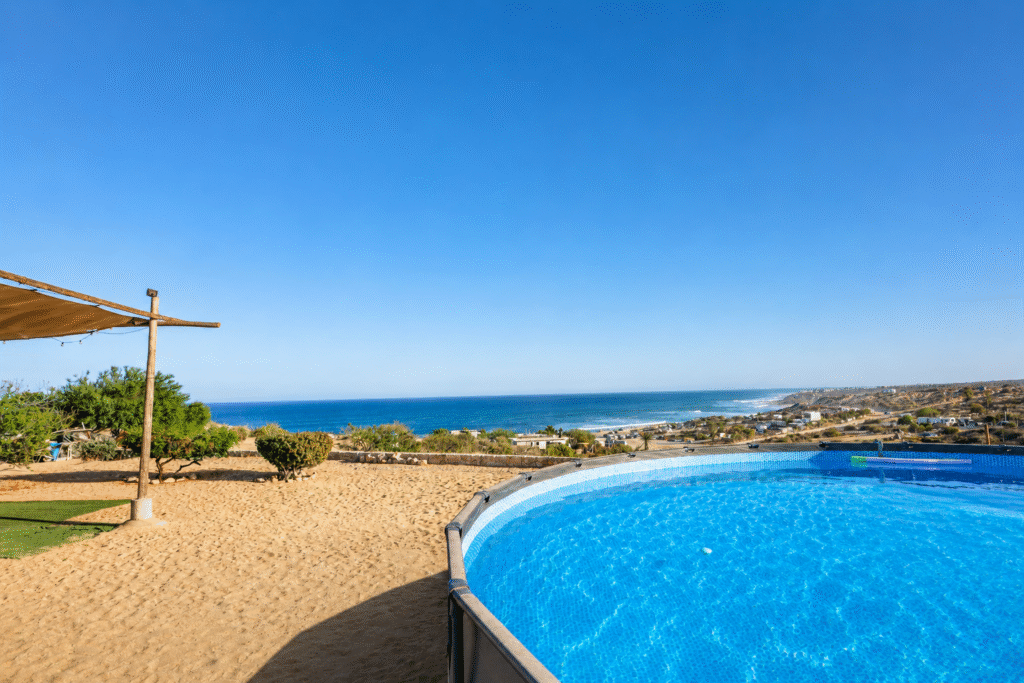 Salt water pool at ALAIA Surf Lodge